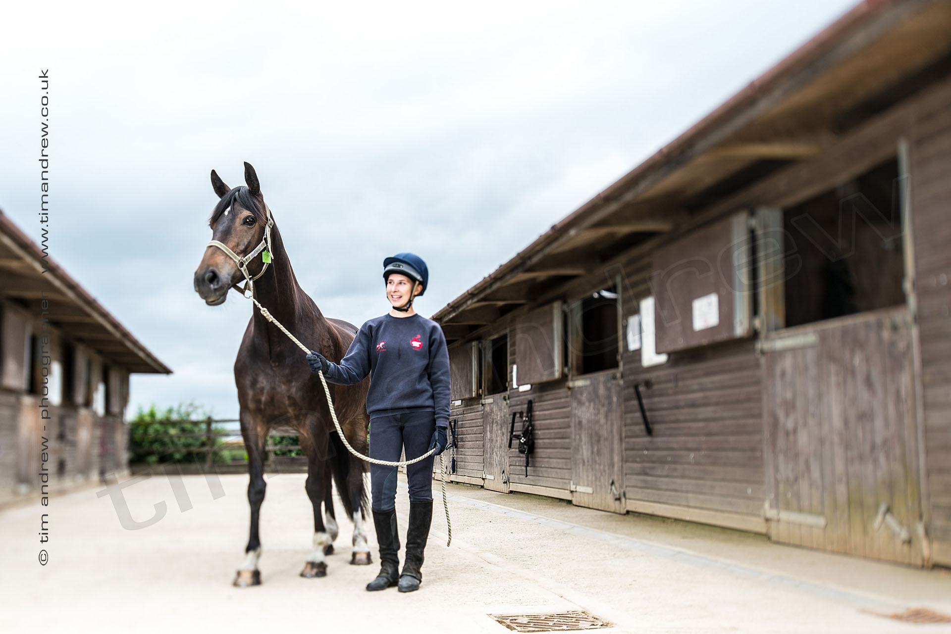 Abingdon & Witney College horse and student at their farm campus