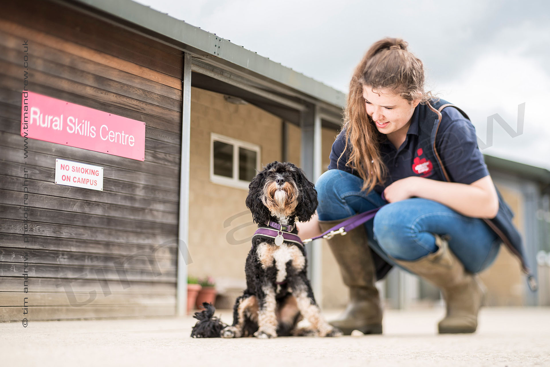 Abingdon & Witney College horse and student at their farm campus