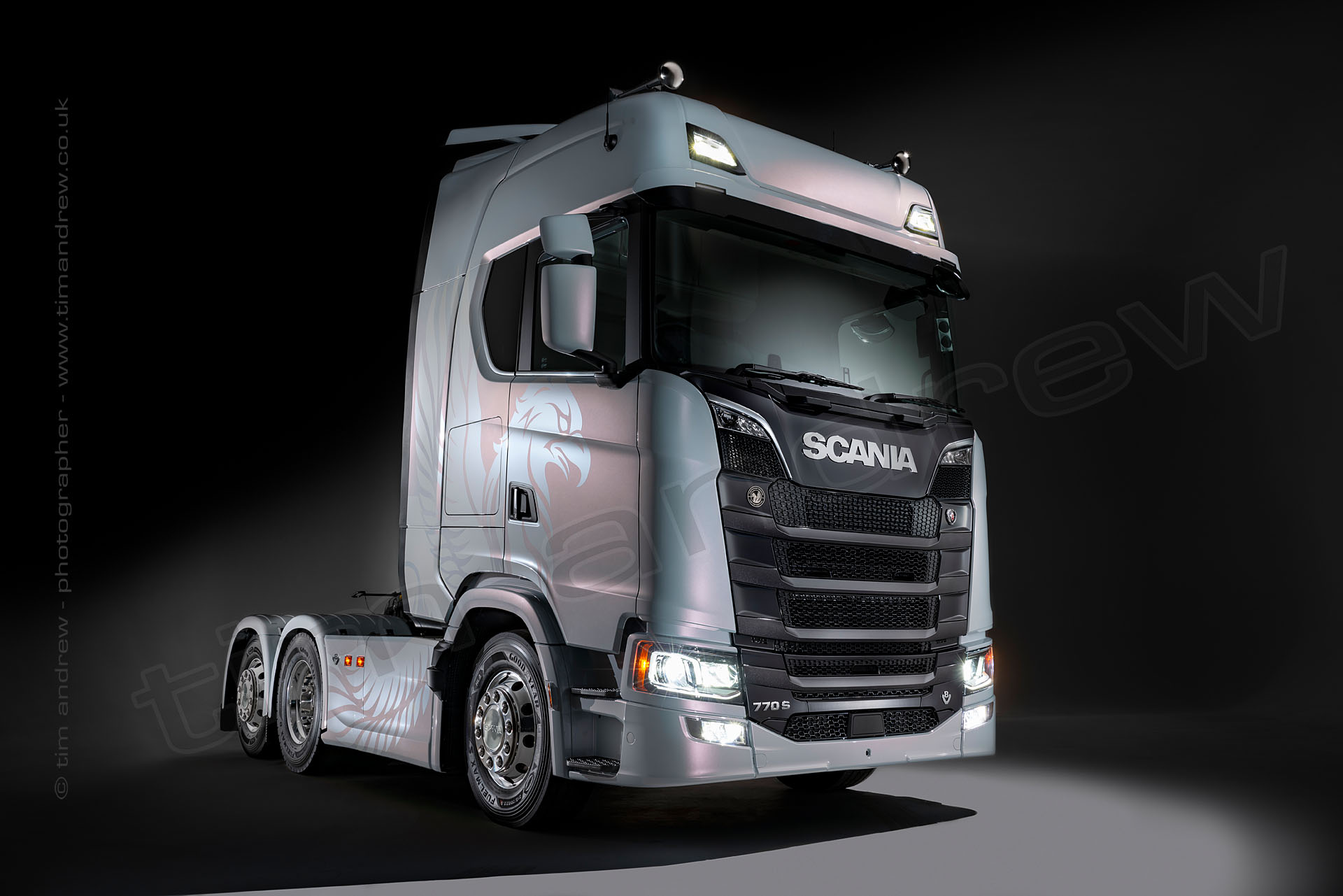 Scania Trucks Calendar Flying Griffin studio shots