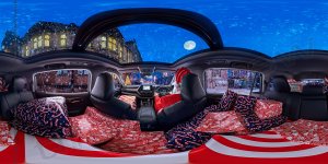 360 Spherical Panorama Toyota Highlander Christmas Santa